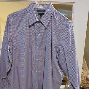Ralph Lauren Women’s Button Down Shirt XL | Blue & Purple Checked